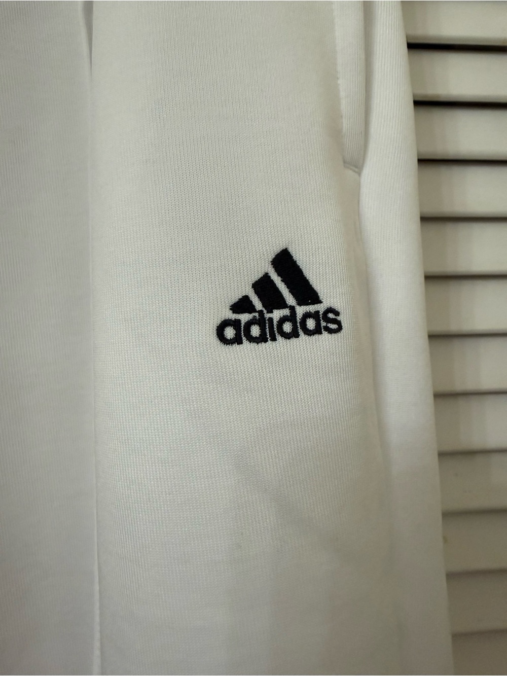 adidas White Joggers with Subtle Logo - Picture 4 of 4